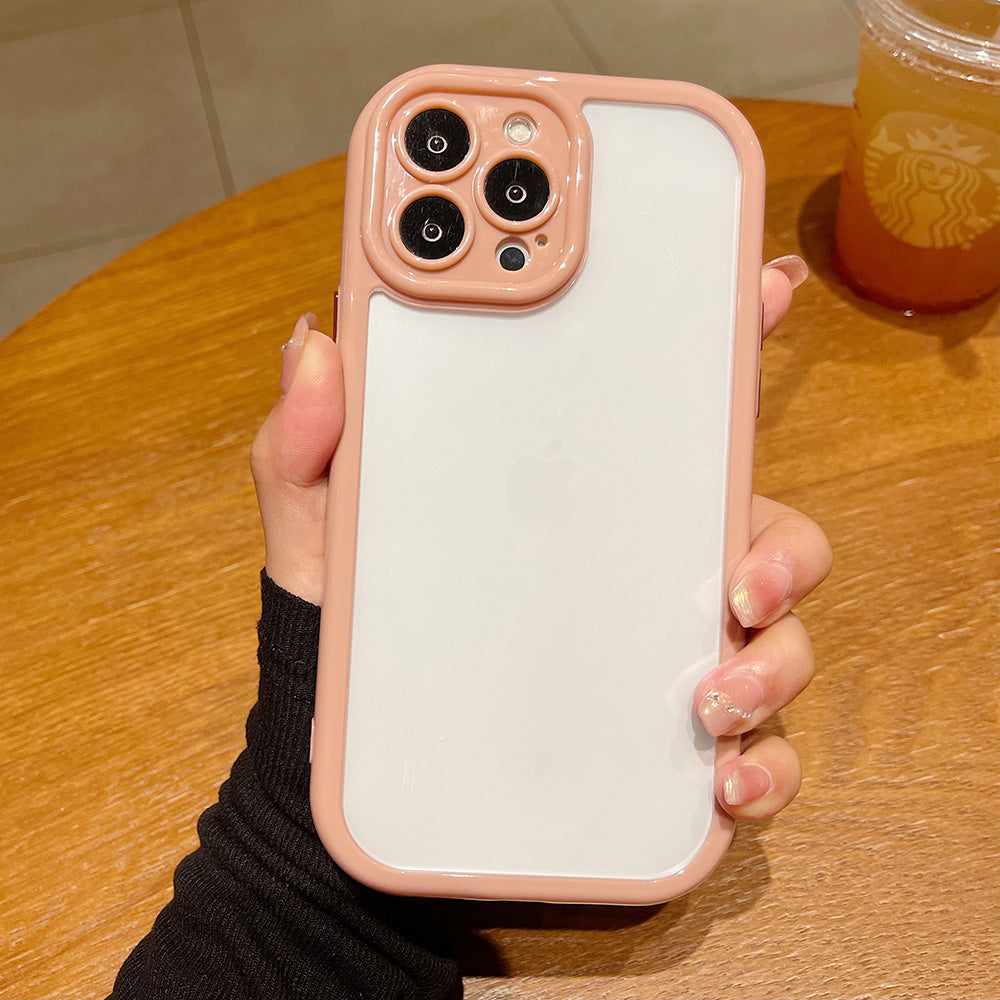 For iPhone 13 Pro 6.1 inch Candy Color Frame Anti-scratch TPU Acrylic Phone Case For iPhone 13 Pro 6.1 inch Candy Color Frame Anti-scratch TPU Acrylic Phone Case